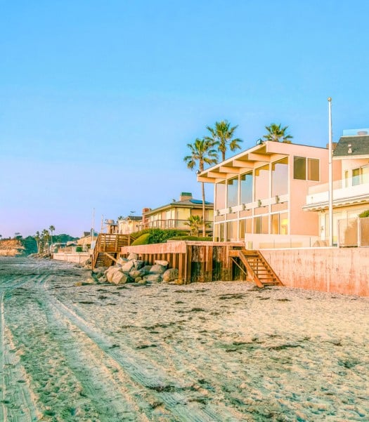 Elegant beachfront property by La Jolla ADU builder, showcasing modern coastal homes with stunning ocean views.